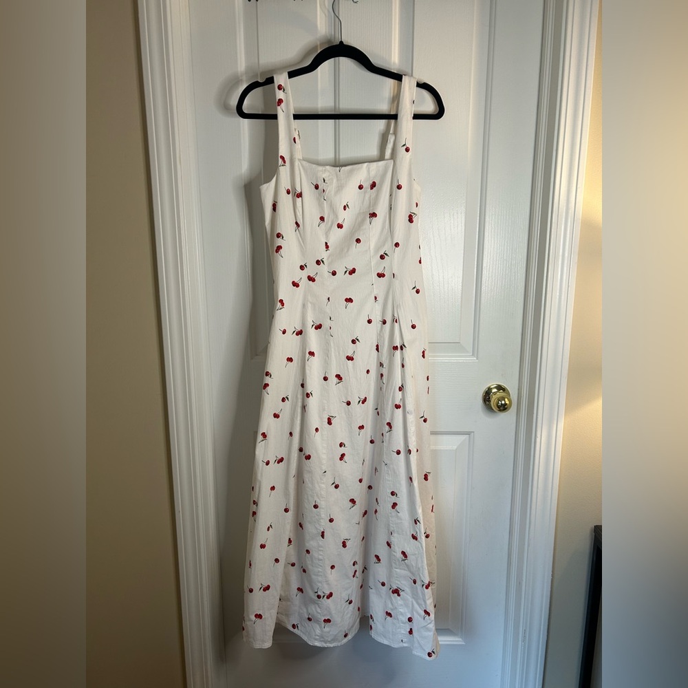 NWT Abercrombie Mila Stretch Midi Dress Size Large - Picture 5 of 13